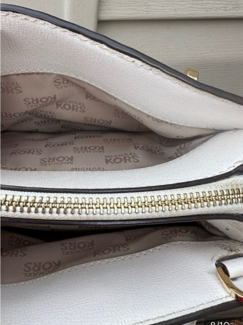 Michael Kors White Satchel with Gold Hardware - Picture 4 of 6
